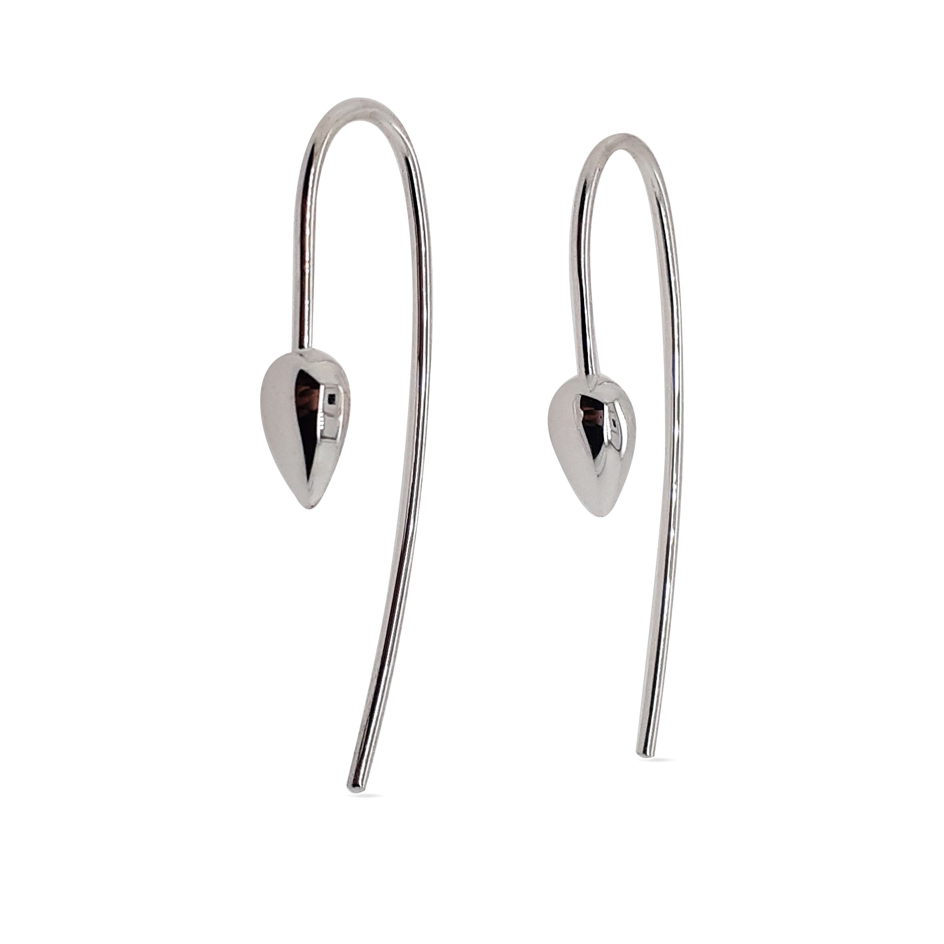 EARRINGS S/S TEARDROP BACKDROP