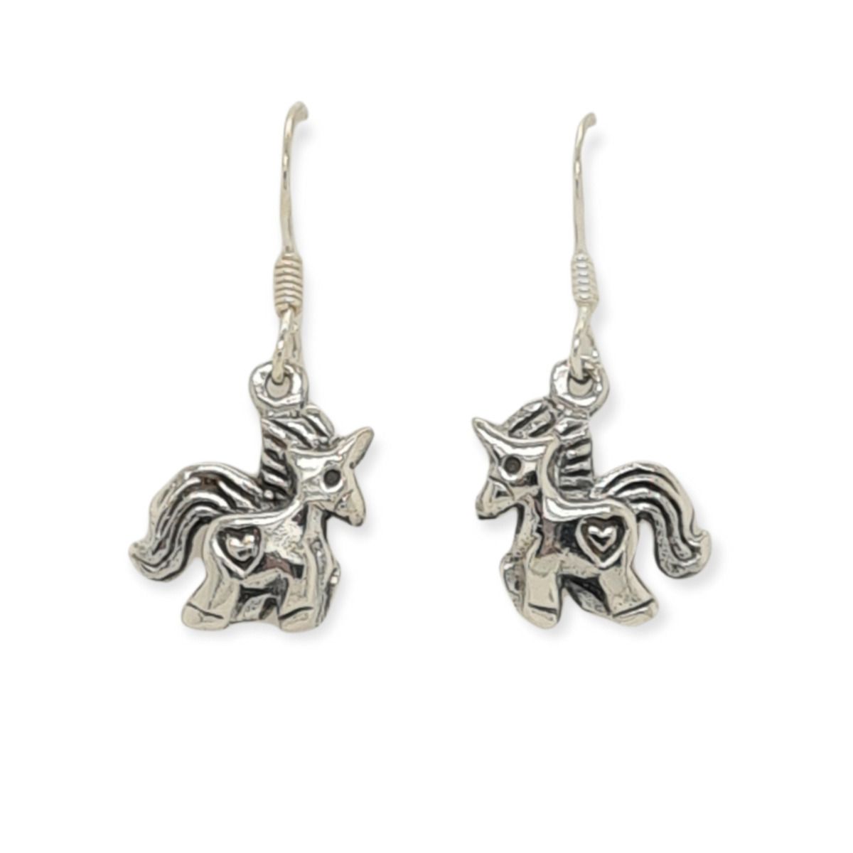 EARRINGS S/S CUTE UNICORN DROP