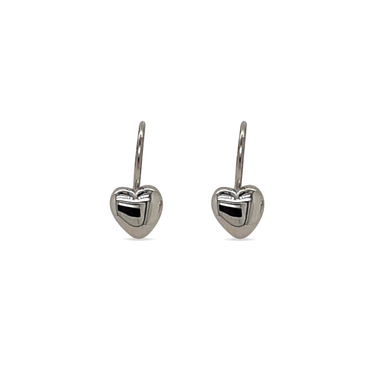 EARRINGS S/S FIXED HOOK HEART