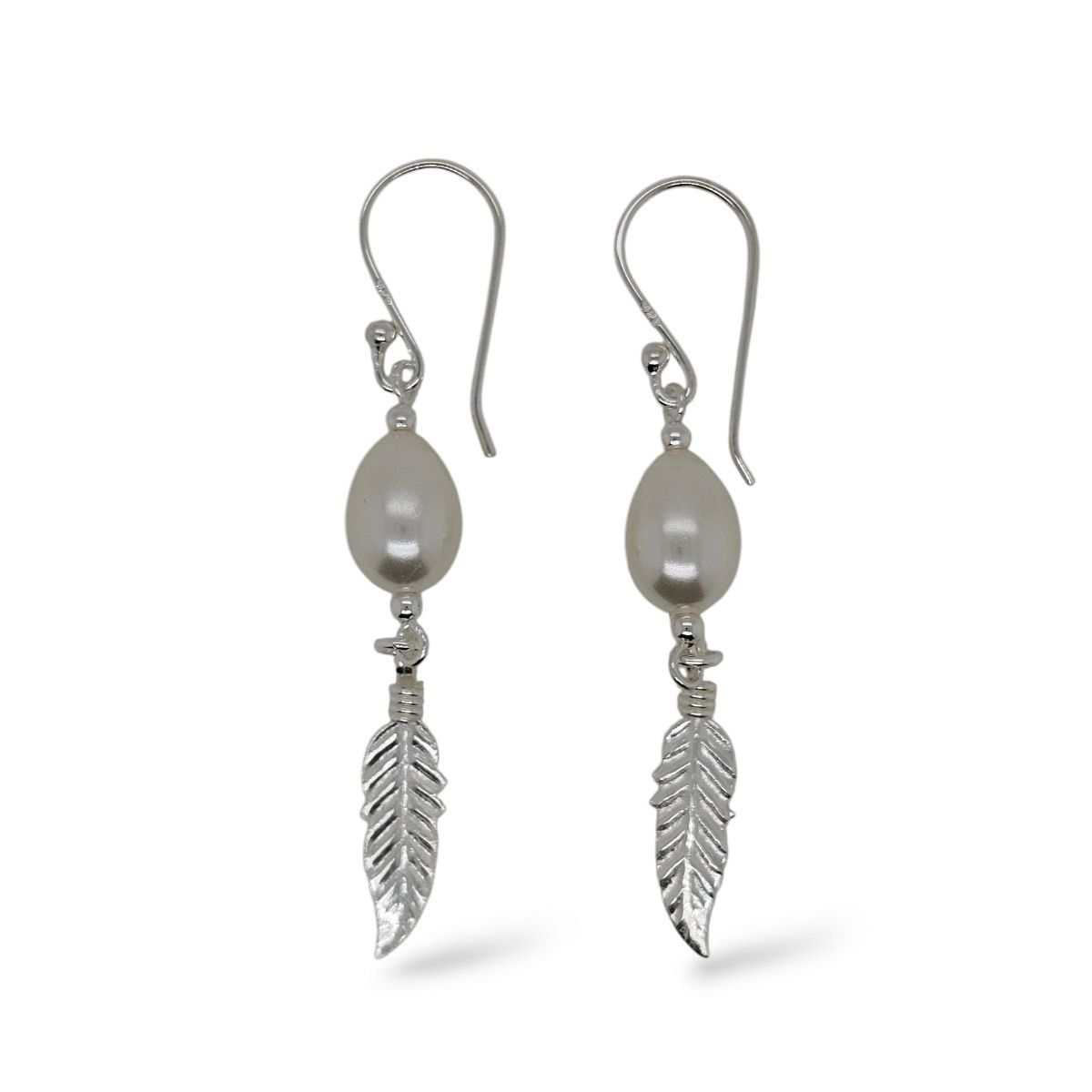 EARRINGS S/S & F/W PEARL FEATH