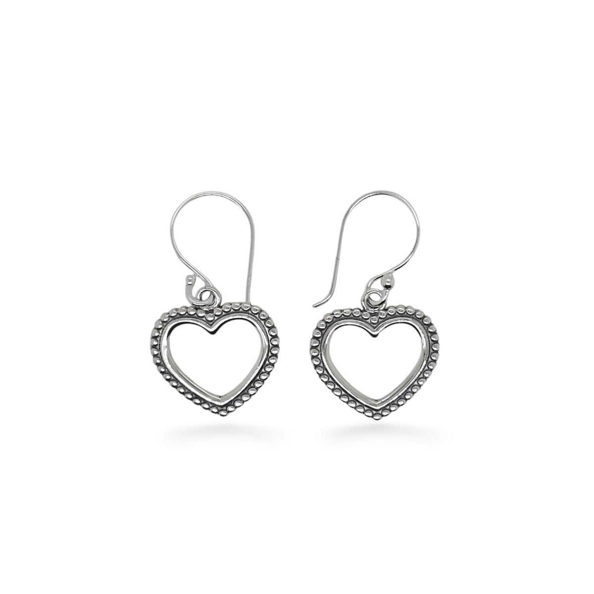 EARRINGS S/S OPEN HEARTS