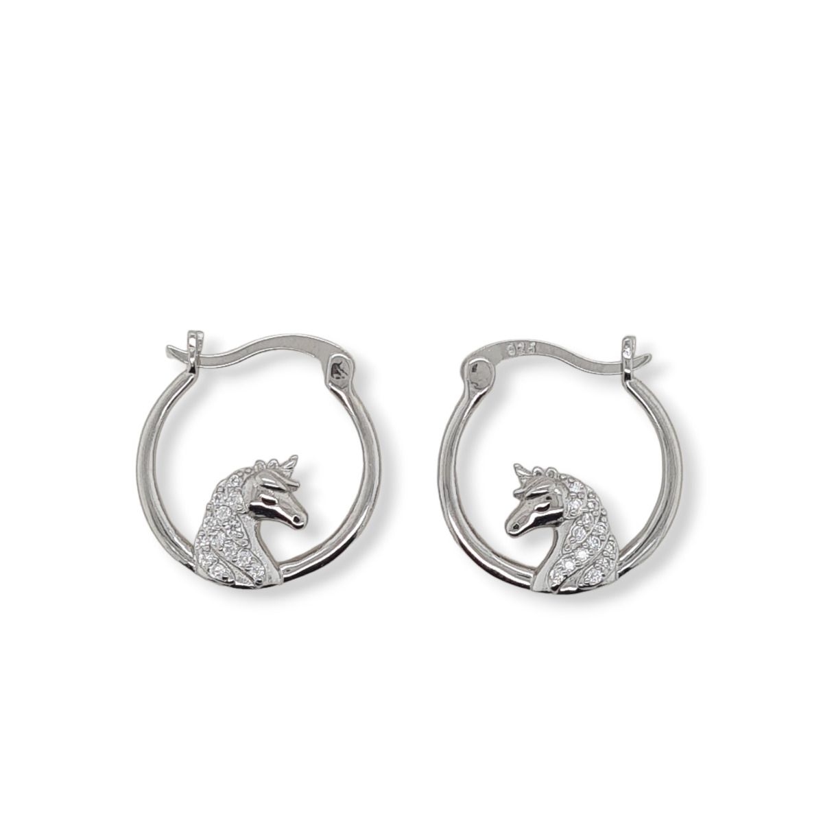 HOOPS S/S & CZ UNICORN