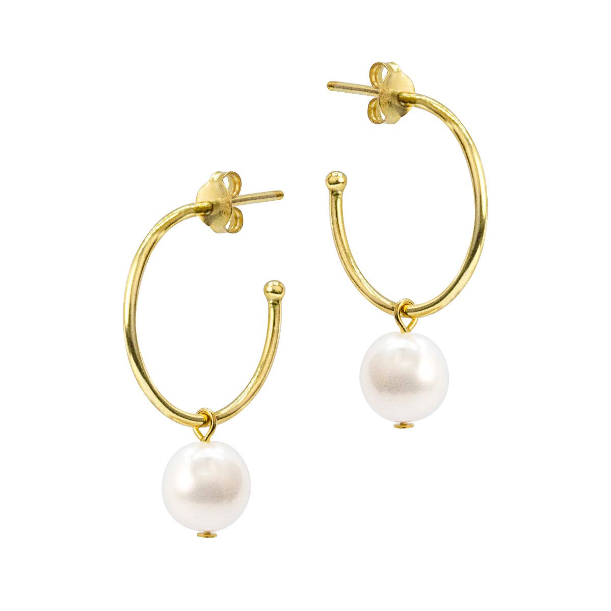 HOOPS S/S & GP 20mm & PEARL