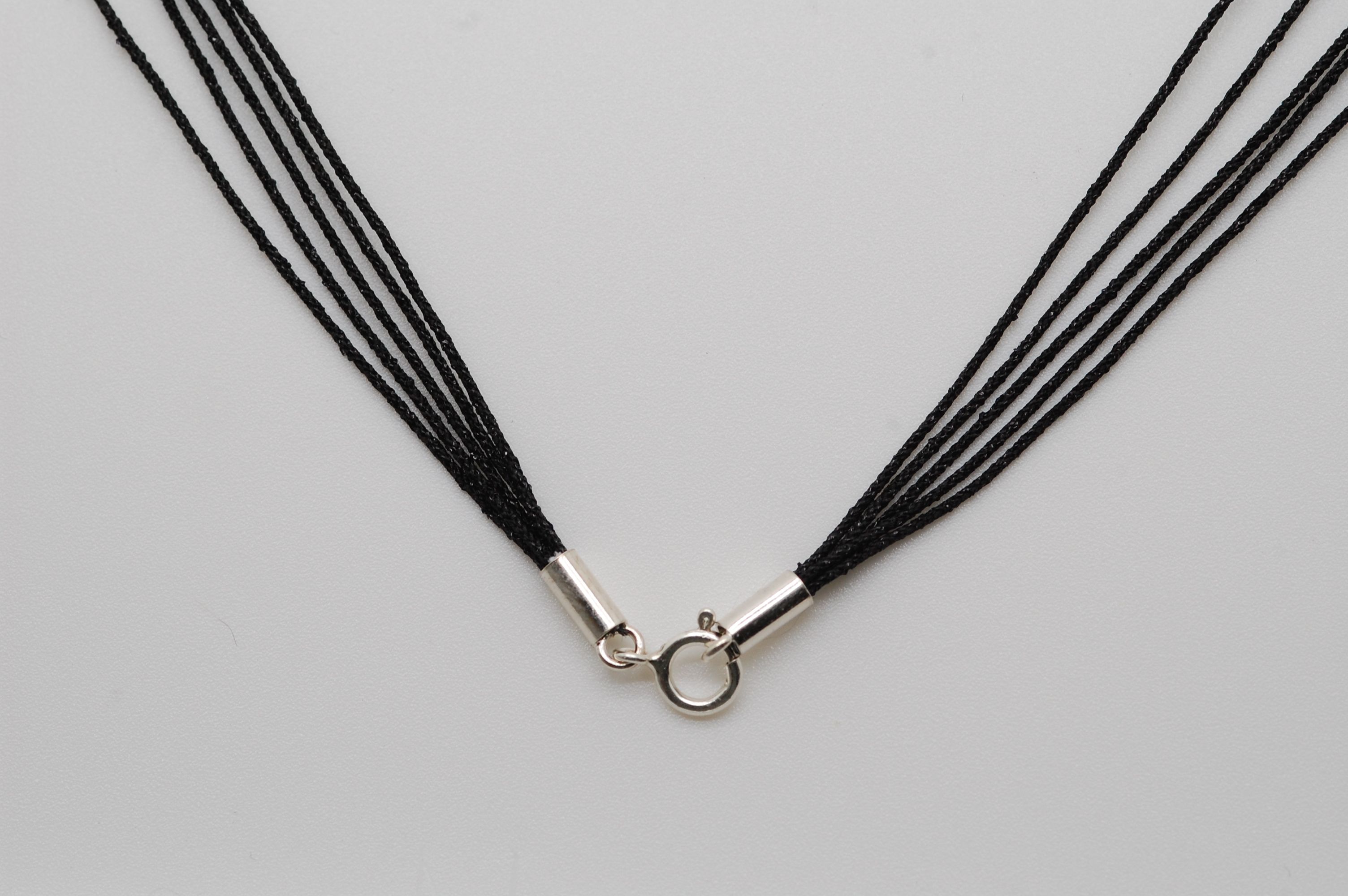 NECKLACE BLACK FASHION 50cm