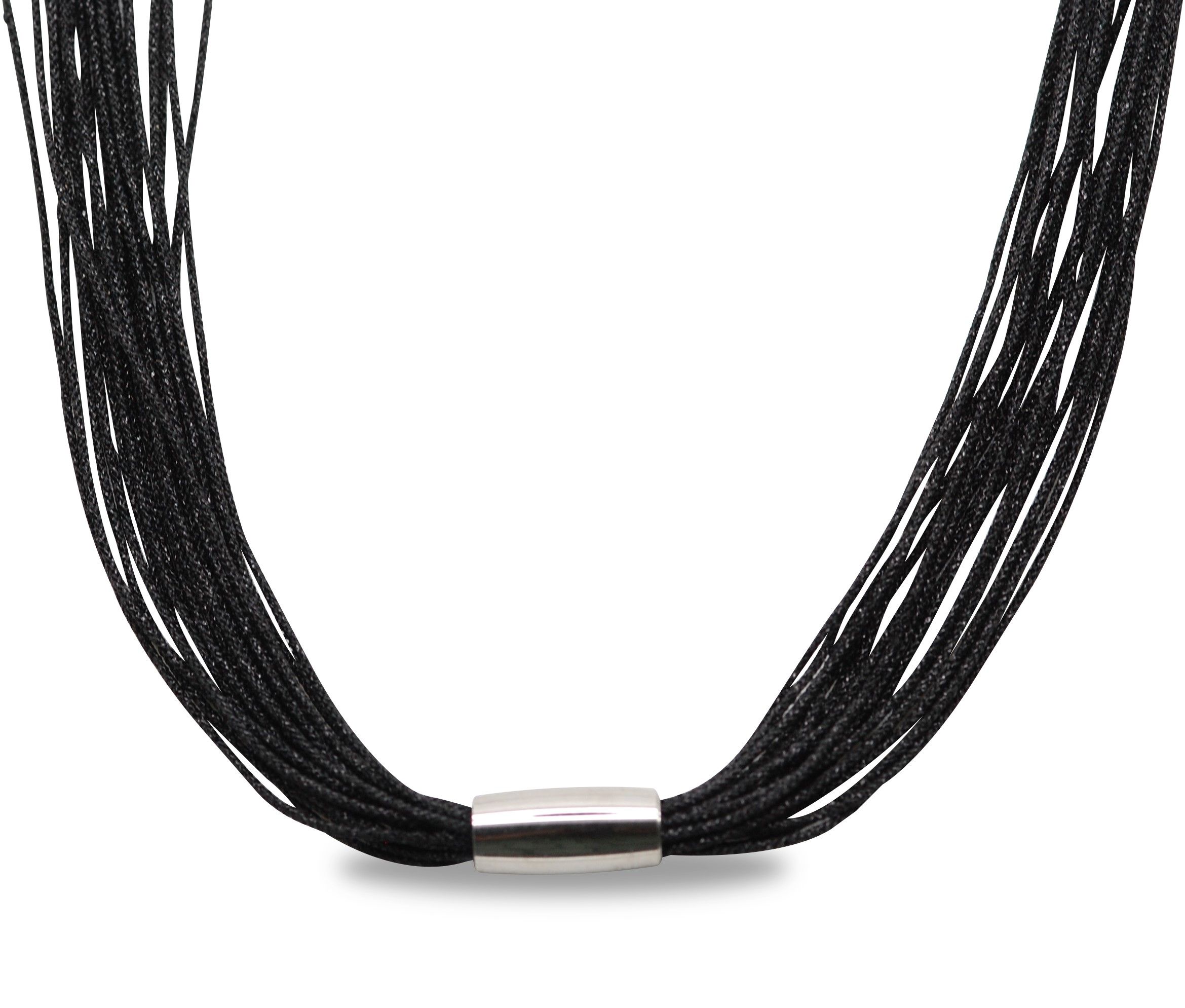 NECKLACE FASHION BLACK 50cm