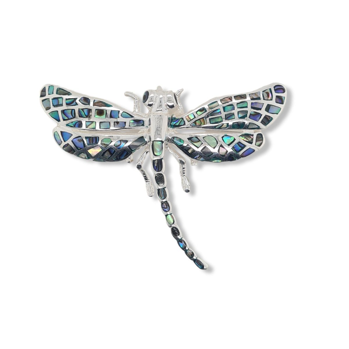 PENDANT S/S LRG DRAGONFLY PAUA