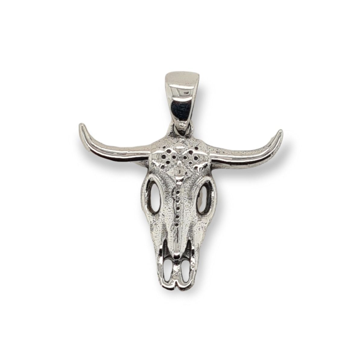 PENDANT S/S STEER SKULL