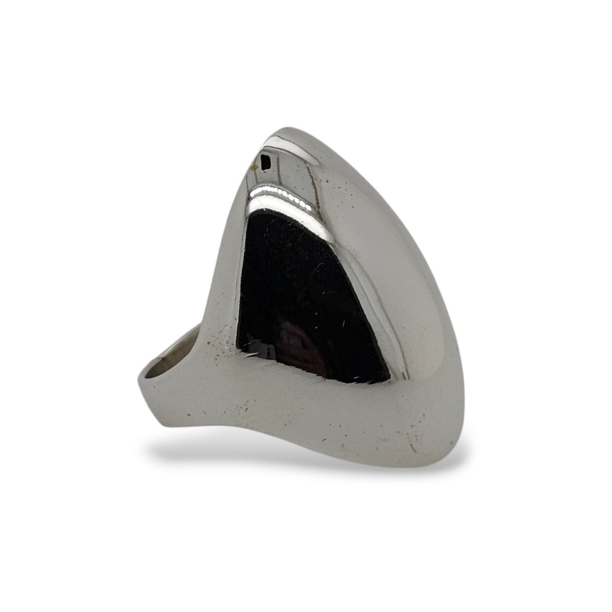 RING S/S HEAVY OVAL CURVE