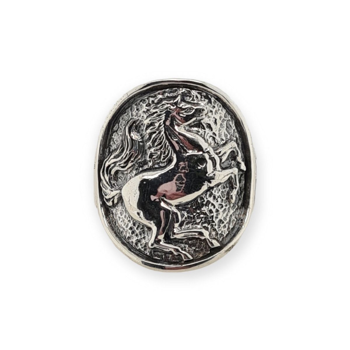 RING S/S OVAL CURVED HORSE