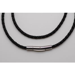 Black Leather Necklace 