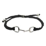 BRACELET S/S &CORD SNAFFLE BIT