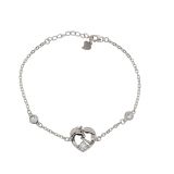 BRACELET S/S & CZ HORSE IN HRT