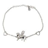 BRACELET S/S & CZ PEGASUS