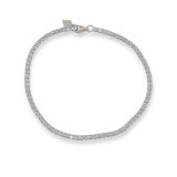 BRACELET S/S & CZ TENNIS BRAC