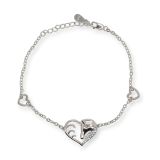 BRACELET S/S & CZ UNICORN
