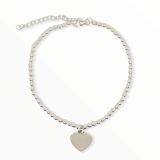 BRACELET S/S HEART TAG