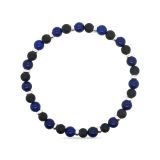 BRACELET S/S & LAPIS