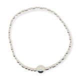 BRACELET S/S OVAL BALL STRETCH
