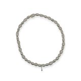 BRACELET S/S & OVAL PEARL