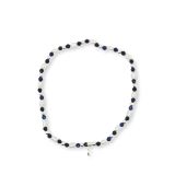 BRACELET S/S PEARL & LAPIS