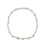 BRACELET S/S & PEARL STRETCH
