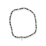 BRACELET S/S PEARL & TURQ