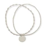 BRACELET S/S STRETCH RND TAG