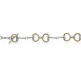 BRACELET S/S & YGP HORSE BIT