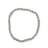 BRACELET STRETCH OVAL PEARL
