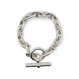 FANCY ANCHOR LINK T BAR BRACEL