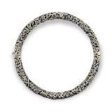 BANGLE S/S HINGED FILIGREE