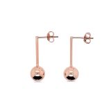 EARRINGS S/S & RGP STUD BALL