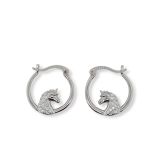 HOOPS S/S & CZ UNICORN