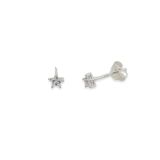 STUDS S/S CZ TINY STAR