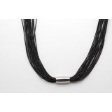 NECKLACE BLACK FASHION 45cm