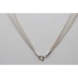NECKLACE SILVER FASHION 45cm