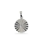 PENDANT S/S CIRCLE STARBURST