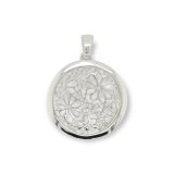 PENDANT S/S ROUND FLOWERS