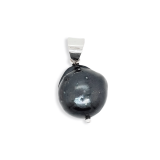 PENDANT S/S BAROQUE PEARL BLK