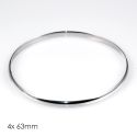 BANGLE S/S 4 x 63mm 1/2 ROUND