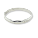 BANGLE S/S 8 X 60mm ENGRAVED