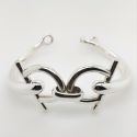 BANGLE S/S CLIP HEAVY HORSE BT