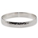 BANGLE S/S HAMMERED 10mm x65mm