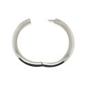 BANGLE S/S HINGED CHUNKY 60MM