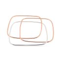 BANGLE S/S SQUARE 3 CROSS