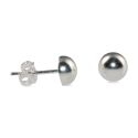 EARRING S/S 12mm HALF BALL STD