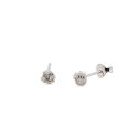 EARRING S/S 4mm KNOT STUD