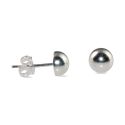 EARRING S/S 6mm HALF BALL STUD