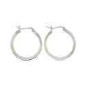 EARRING S/S MED RND HOOP