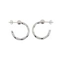 EARRINGS S/S 1/2 HOOP & BALL